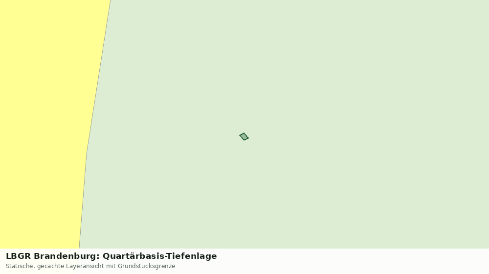 Statische Kartenansicht: LBGR Brandenburg: Quartärbasis-Tiefenlage