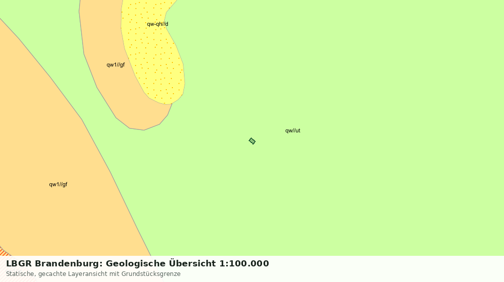Statische Kartenansicht: LBGR Brandenburg: Geologische Übersicht 1:100.000