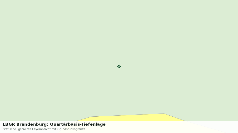 Statische Kartenansicht: LBGR Brandenburg: Quartärbasis-Tiefenlage