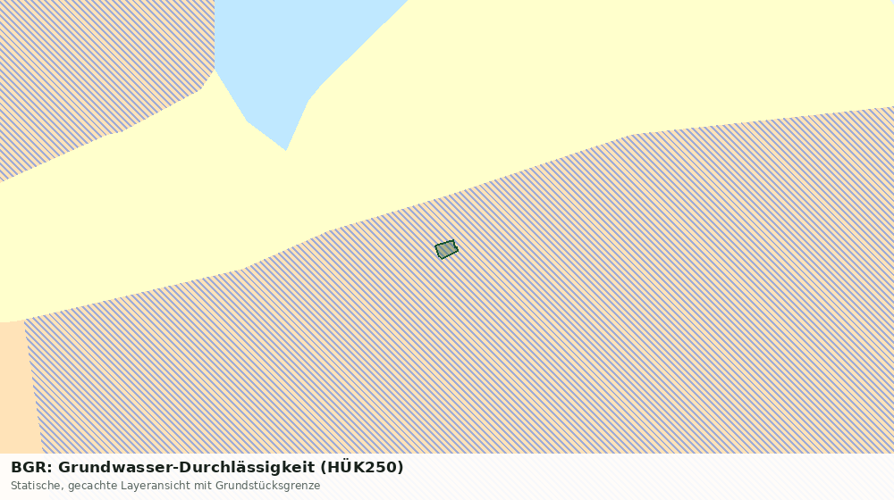 Statische Kartenansicht: BGR: Grundwasser-Durchlässigkeit (HÜK250)