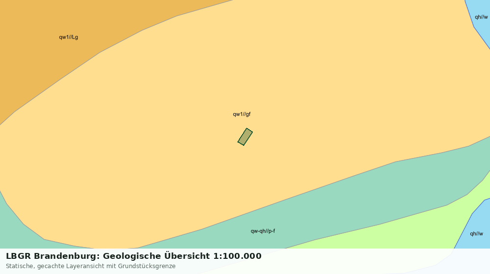 Statische Kartenansicht: LBGR Brandenburg: Geologische Übersicht 1:100.000