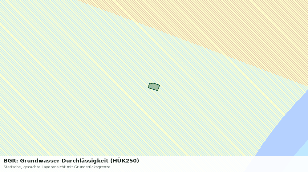 Statische Kartenansicht: BGR: Grundwasser-Durchlässigkeit (HÜK250)