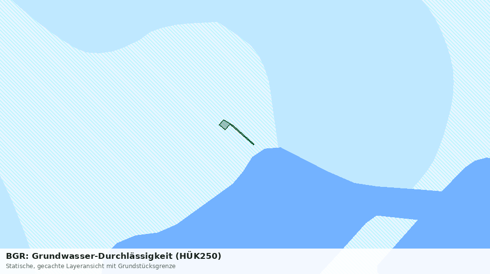 Statische Kartenansicht: BGR: Grundwasser-Durchlässigkeit (HÜK250)