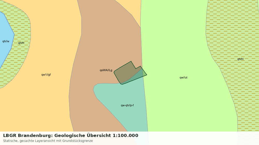 Statische Kartenansicht: LBGR Brandenburg: Geologische Übersicht 1:100.000
