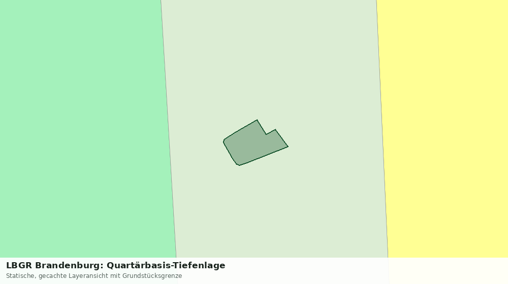Statische Kartenansicht: LBGR Brandenburg: Quartärbasis-Tiefenlage