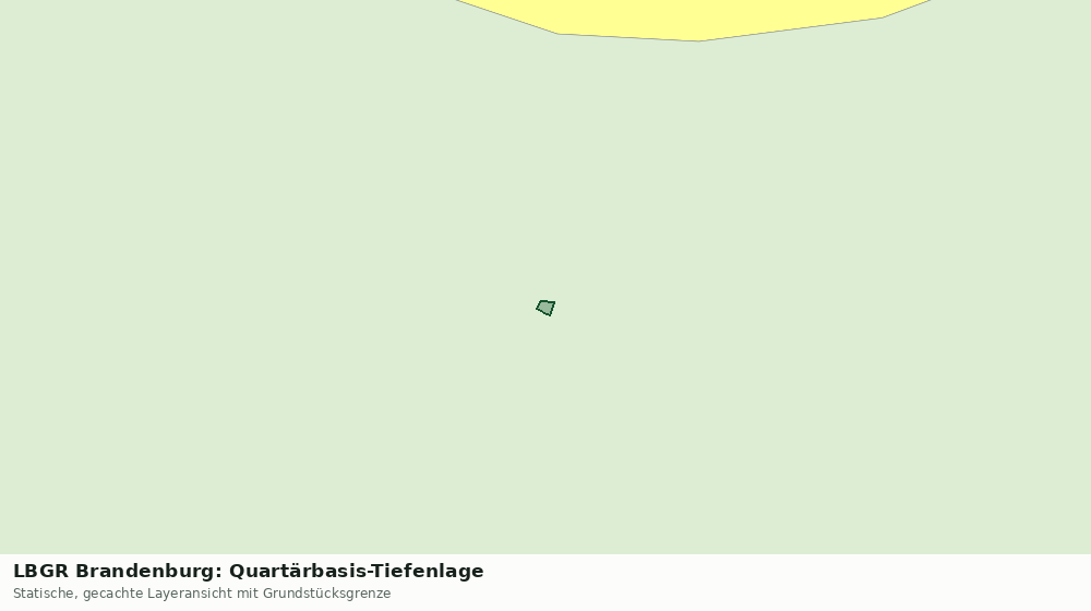Statische Kartenansicht: LBGR Brandenburg: Quartärbasis-Tiefenlage