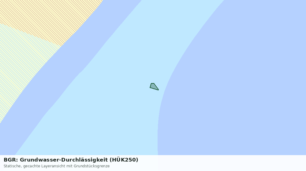 Statische Kartenansicht: BGR: Grundwasser-Durchlässigkeit (HÜK250)