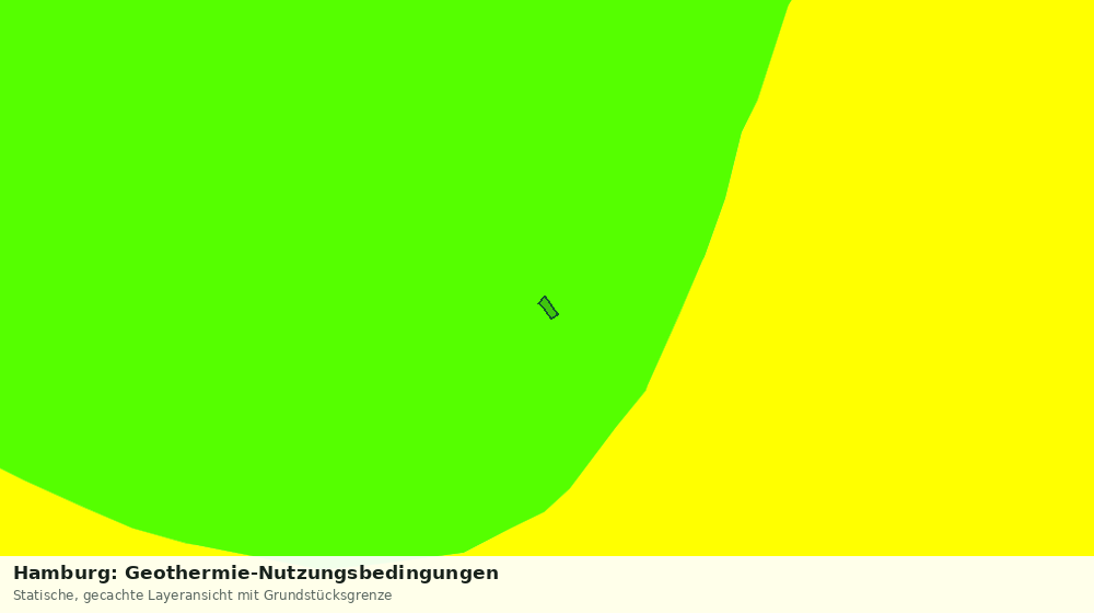 Statische Kartenansicht: Hamburg: Geothermie-Nutzungsbedingungen
