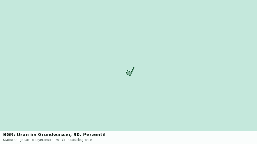 Statische Kartenansicht: BGR: Uran im Grundwasser, 90. Perzentil