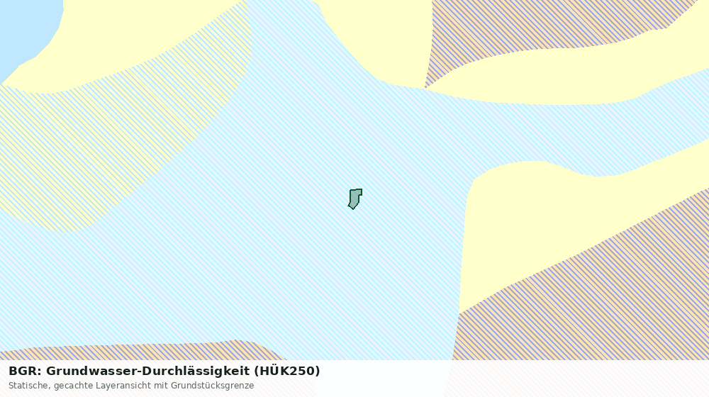 Statische Kartenansicht: BGR: Grundwasser-Durchlässigkeit (HÜK250)