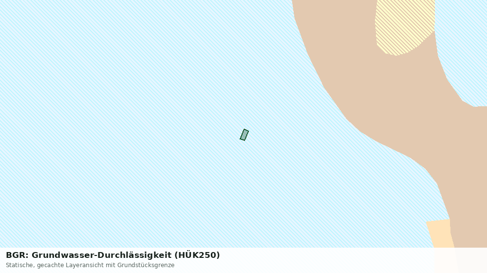 Statische Kartenansicht: BGR: Grundwasser-Durchlässigkeit (HÜK250)