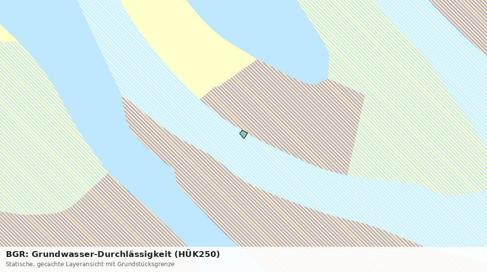 Statische Kartenansicht: BGR: Grundwasser-Durchlässigkeit (HÜK250)