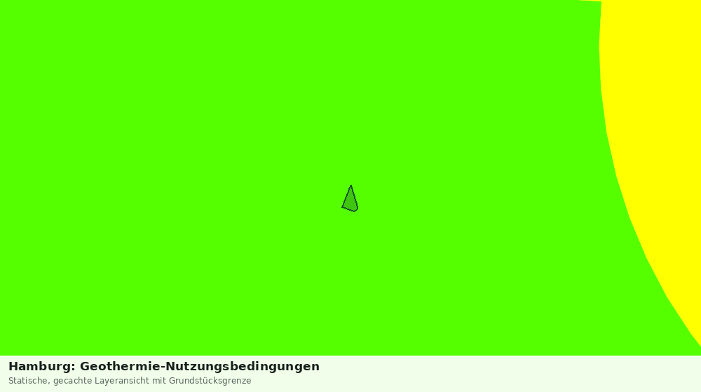 Statische Kartenansicht: Hamburg: Geothermie-Nutzungsbedingungen