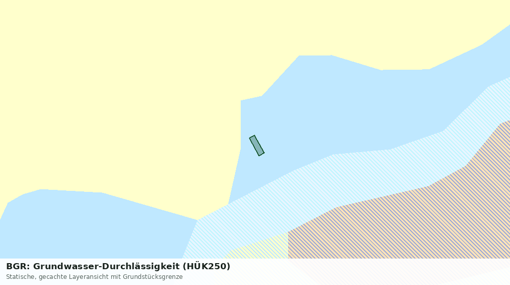 Statische Kartenansicht: BGR: Grundwasser-Durchlässigkeit (HÜK250)