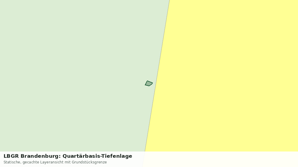 Statische Kartenansicht: LBGR Brandenburg: Quartärbasis-Tiefenlage