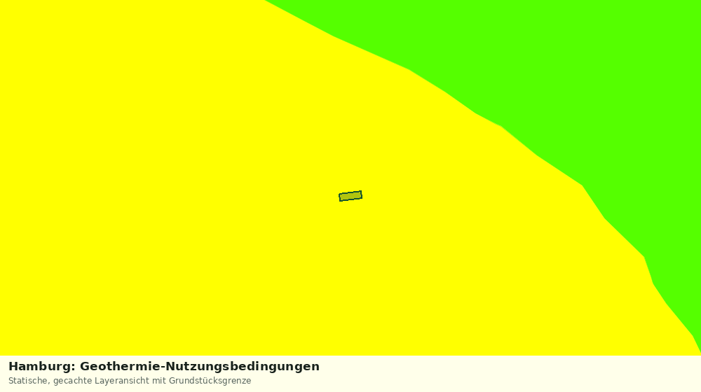 Statische Kartenansicht: Hamburg: Geothermie-Nutzungsbedingungen
