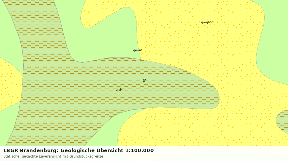 Statische Kartenansicht: LBGR Brandenburg: Geologische Übersicht 1:100.000