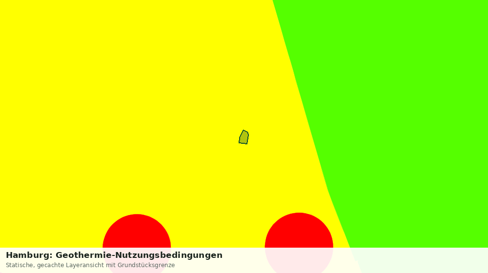 Statische Kartenansicht: Hamburg: Geothermie-Nutzungsbedingungen