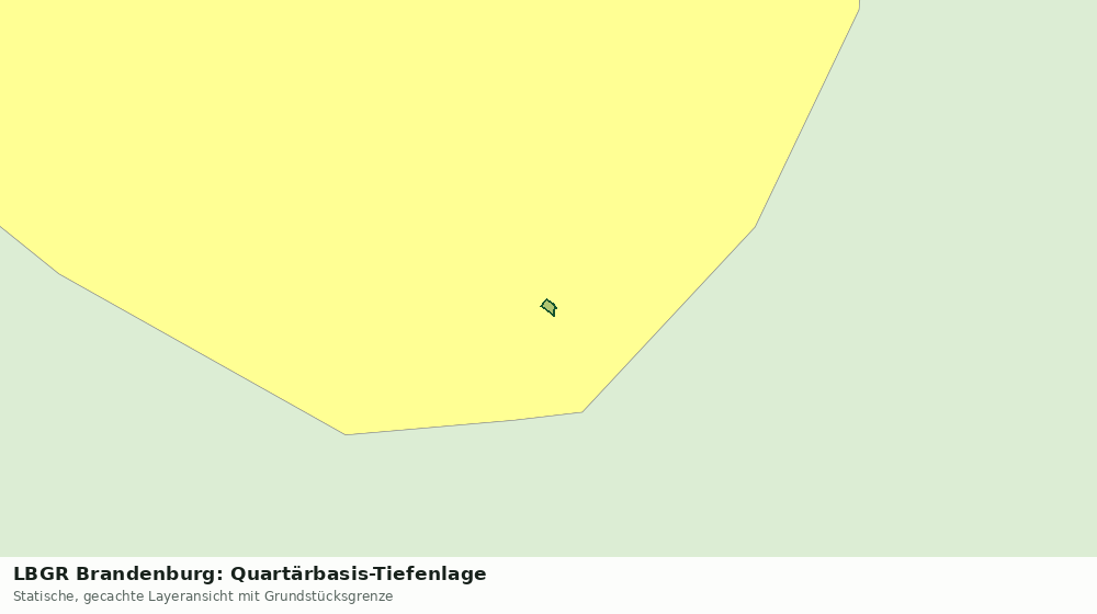 Statische Kartenansicht: LBGR Brandenburg: Quartärbasis-Tiefenlage