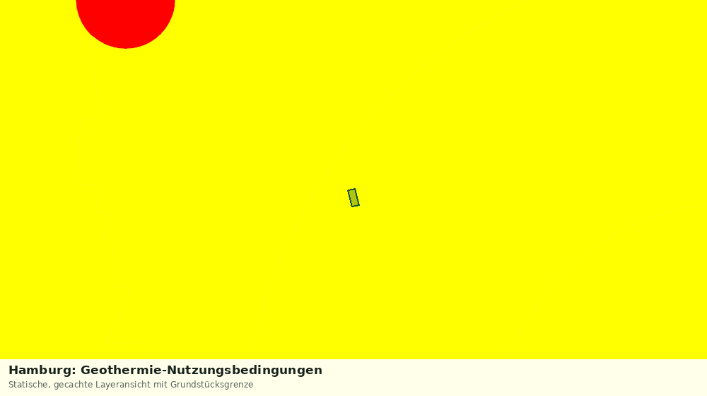 Statische Kartenansicht: Hamburg: Geothermie-Nutzungsbedingungen