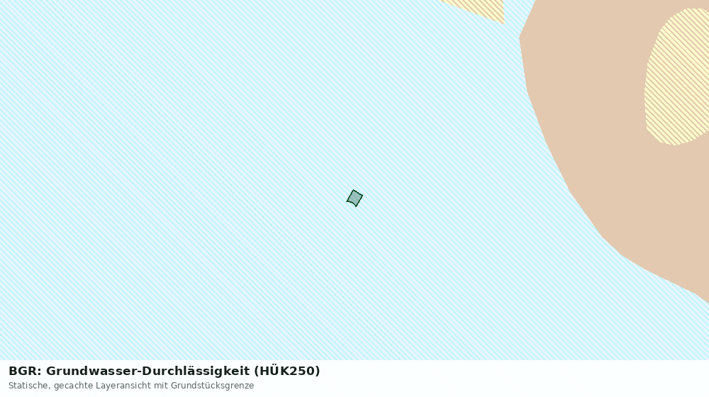 Statische Kartenansicht: BGR: Grundwasser-Durchlässigkeit (HÜK250)