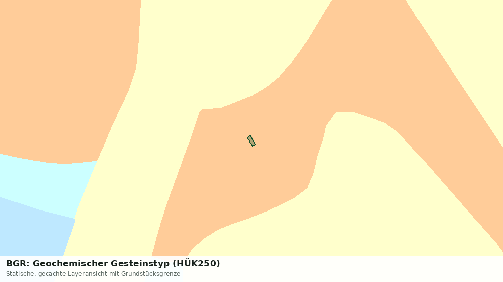 Statische Kartenansicht: BGR: Geochemischer Gesteinstyp (HÜK250)