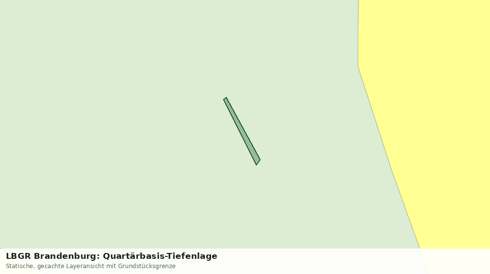 Statische Kartenansicht: LBGR Brandenburg: Quartärbasis-Tiefenlage