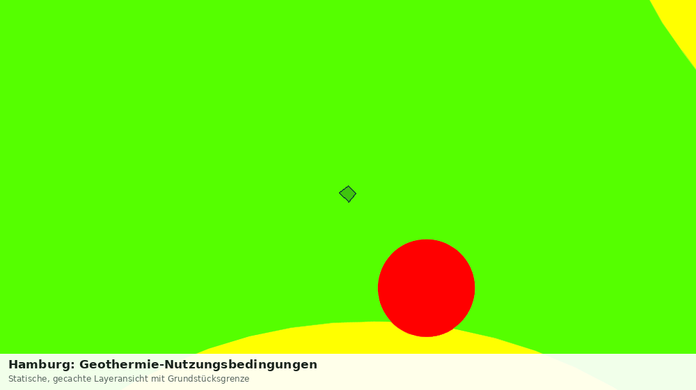 Statische Kartenansicht: Hamburg: Geothermie-Nutzungsbedingungen