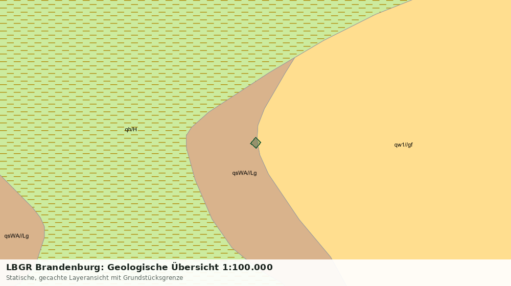 Statische Kartenansicht: LBGR Brandenburg: Geologische Übersicht 1:100.000