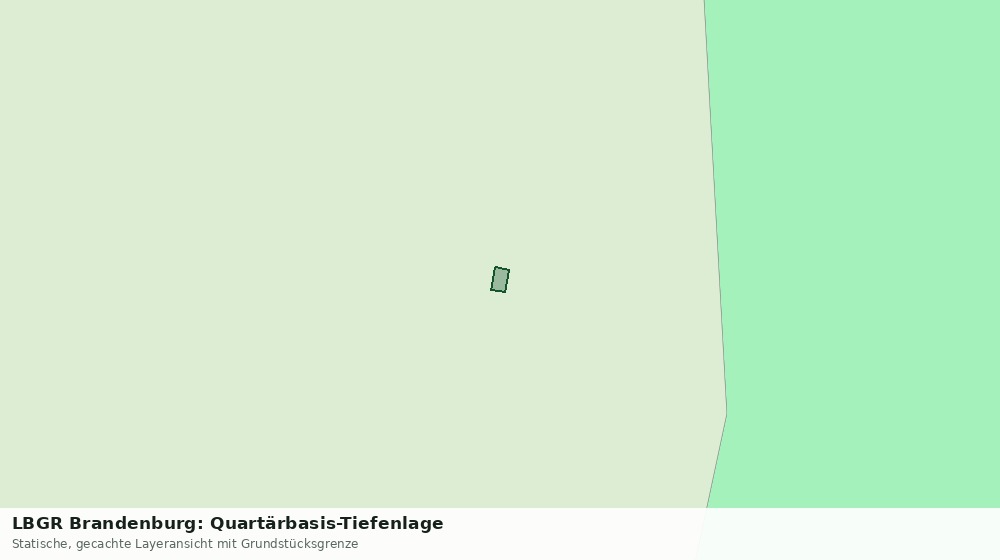 Statische Kartenansicht: LBGR Brandenburg: Quartärbasis-Tiefenlage