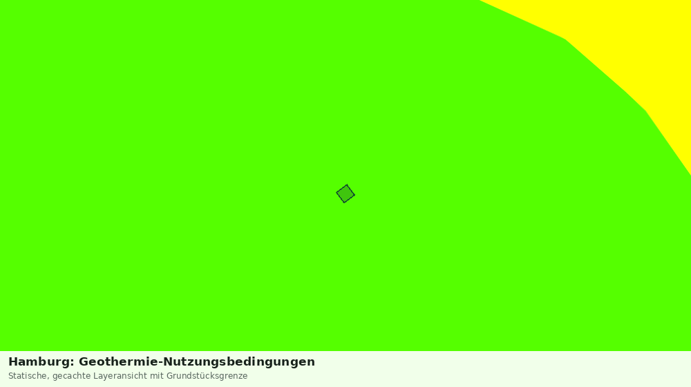 Statische Kartenansicht: Hamburg: Geothermie-Nutzungsbedingungen