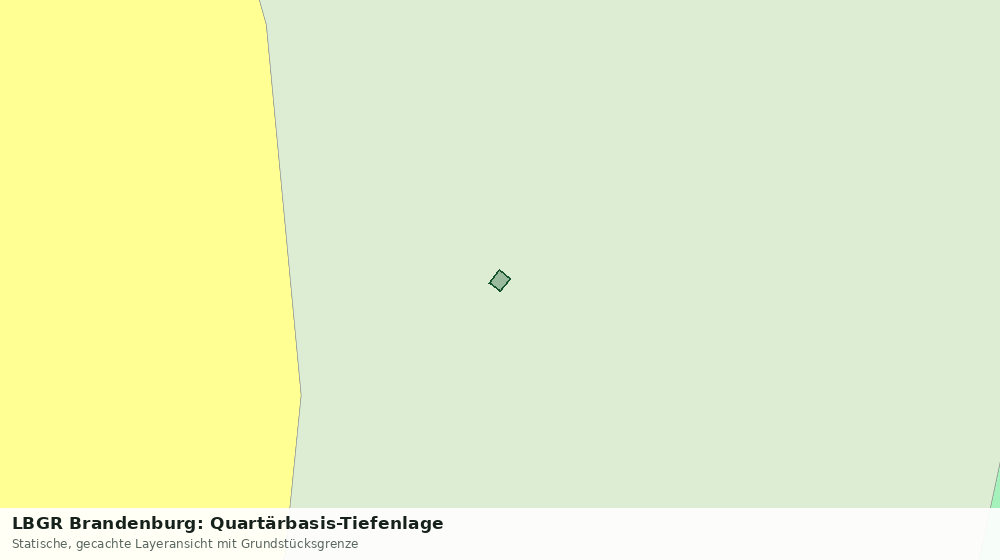 Statische Kartenansicht: LBGR Brandenburg: Quartärbasis-Tiefenlage