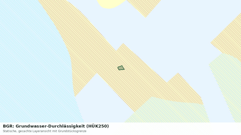 Statische Kartenansicht: BGR: Grundwasser-Durchlässigkeit (HÜK250)
