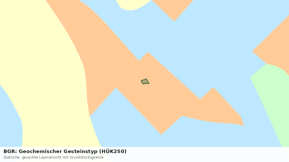 Statische Kartenansicht: BGR: Geochemischer Gesteinstyp (HÜK250)