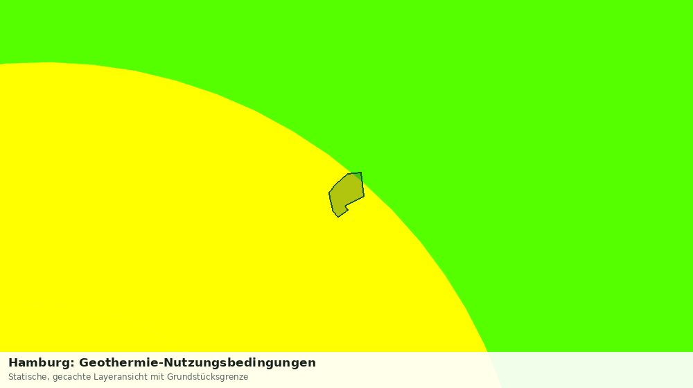Statische Kartenansicht: Hamburg: Geothermie-Nutzungsbedingungen
