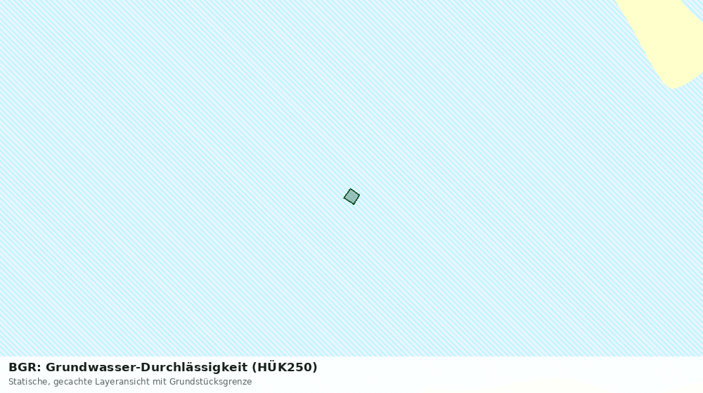 Statische Kartenansicht: BGR: Grundwasser-Durchlässigkeit (HÜK250)