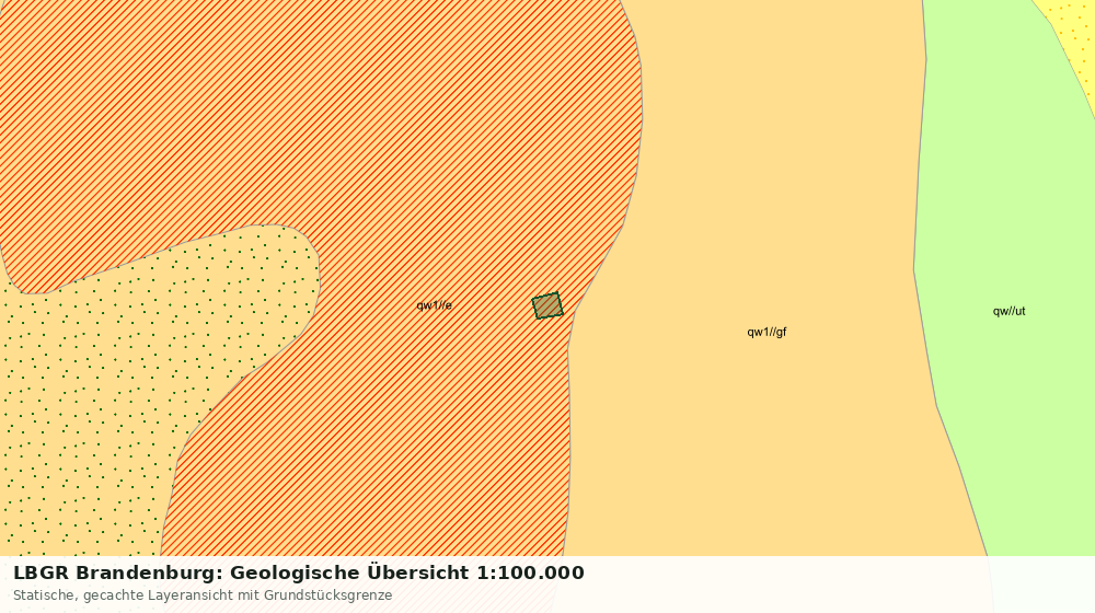 Statische Kartenansicht: LBGR Brandenburg: Geologische Übersicht 1:100.000