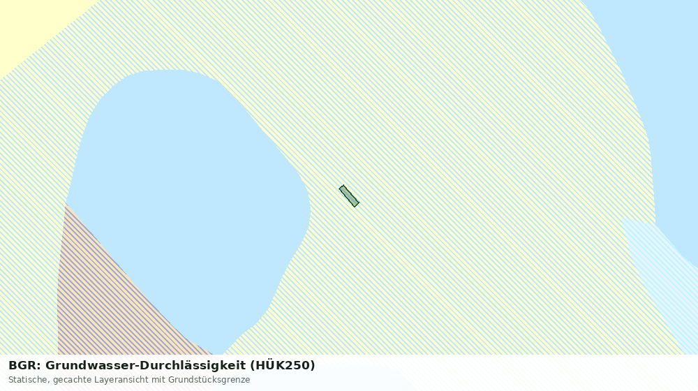 Statische Kartenansicht: BGR: Grundwasser-Durchlässigkeit (HÜK250)