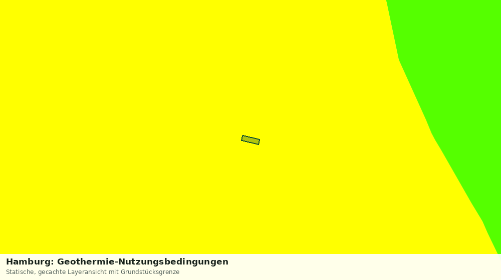 Statische Kartenansicht: Hamburg: Geothermie-Nutzungsbedingungen