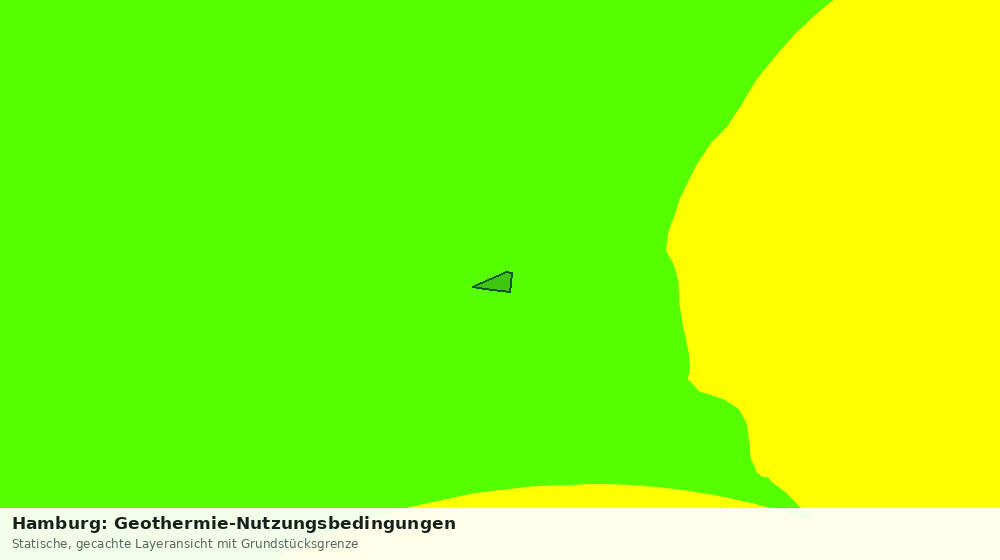 Statische Kartenansicht: Hamburg: Geothermie-Nutzungsbedingungen
