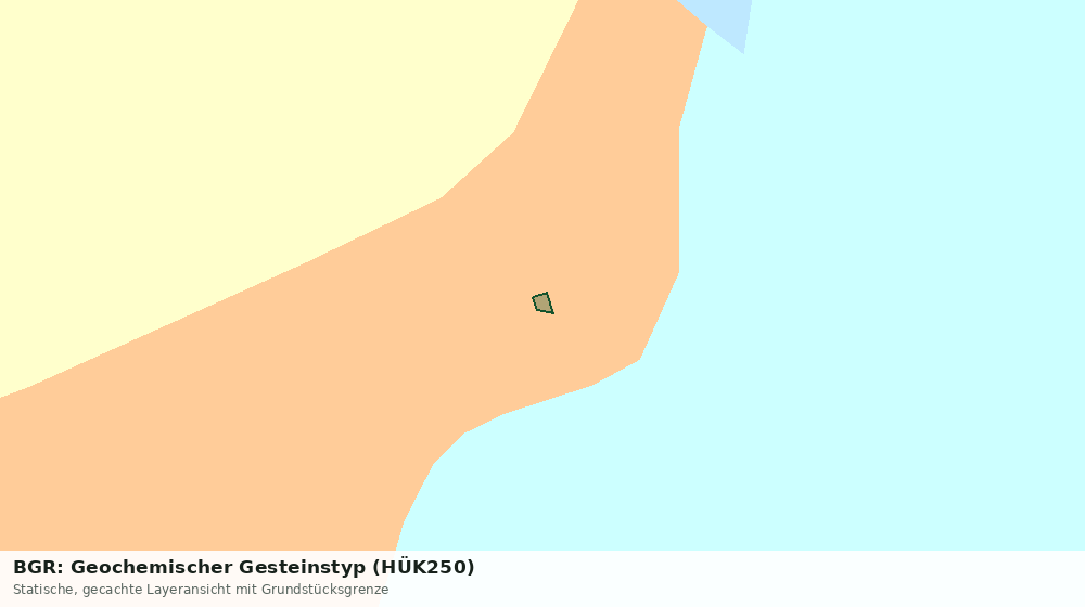 Statische Kartenansicht: BGR: Geochemischer Gesteinstyp (HÜK250)