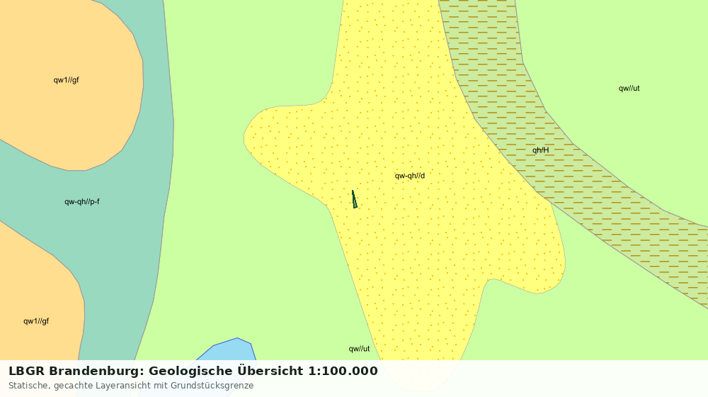 Statische Kartenansicht: LBGR Brandenburg: Geologische Übersicht 1:100.000