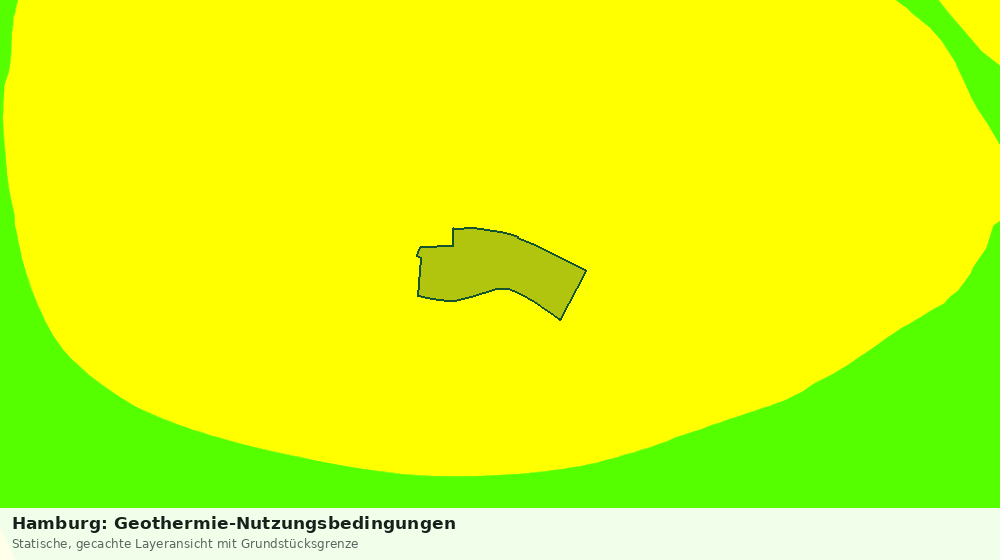 Statische Kartenansicht: Hamburg: Geothermie-Nutzungsbedingungen
