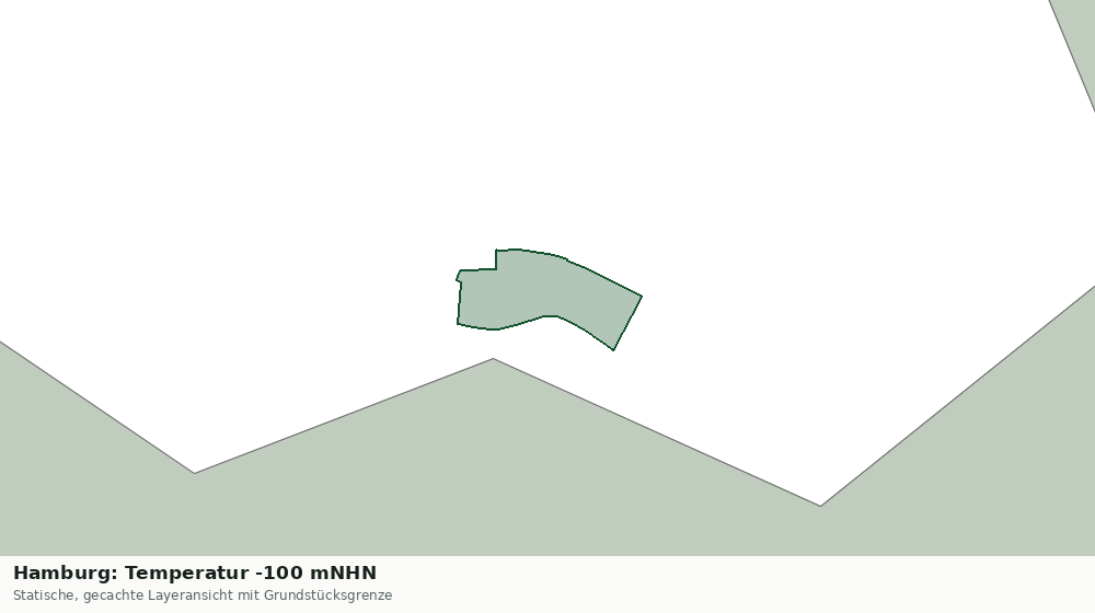 Statische Kartenansicht: Hamburg: Temperatur -100 mNHN