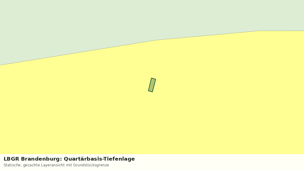 Statische Kartenansicht: LBGR Brandenburg: Quartärbasis-Tiefenlage