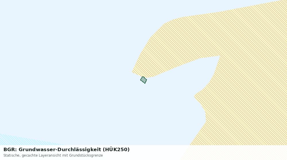 Statische Kartenansicht: BGR: Grundwasser-Durchlässigkeit (HÜK250)