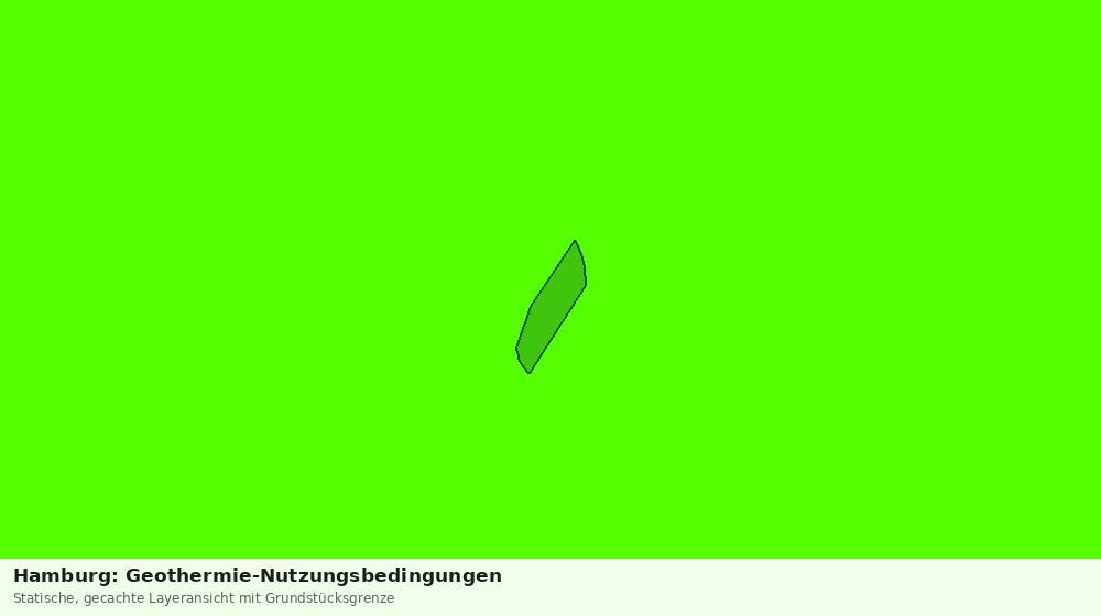 Statische Kartenansicht: Hamburg: Geothermie-Nutzungsbedingungen