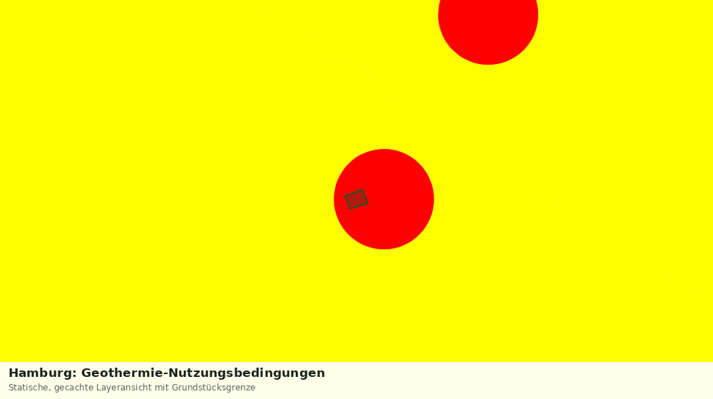 Statische Kartenansicht: Hamburg: Geothermie-Nutzungsbedingungen