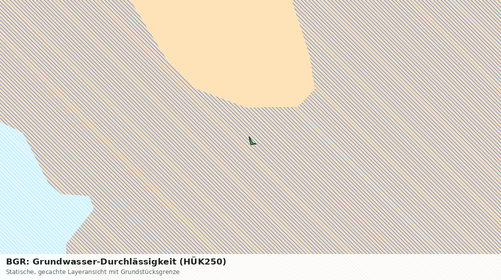 Statische Kartenansicht: BGR: Grundwasser-Durchlässigkeit (HÜK250)