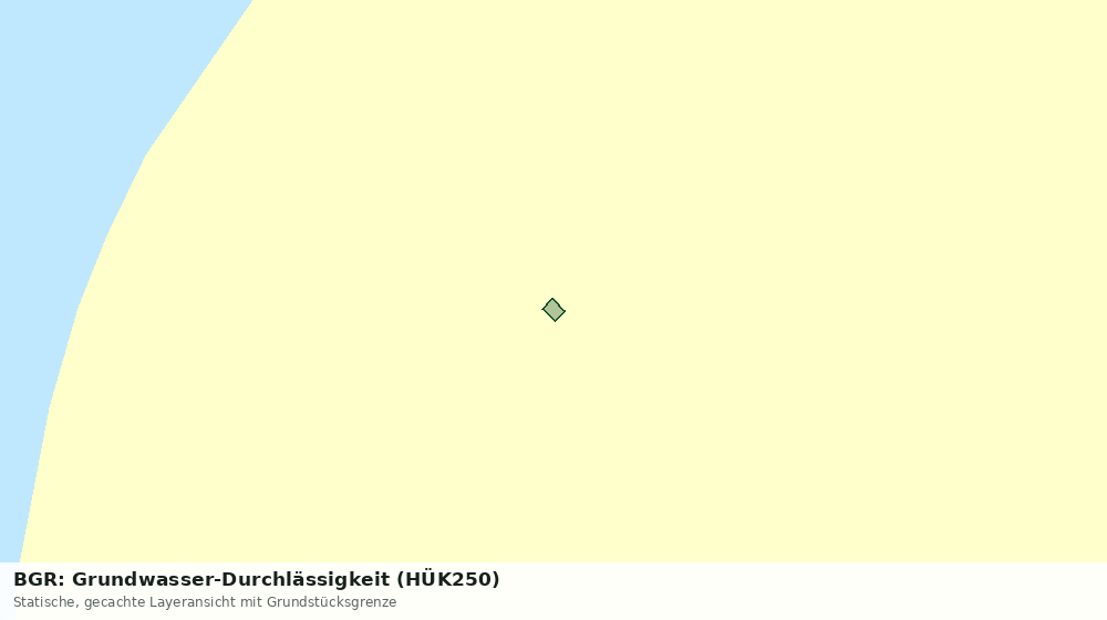 Statische Kartenansicht: BGR: Grundwasser-Durchlässigkeit (HÜK250)